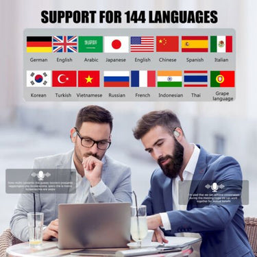 Real - Time Smart Translator Earbuds - 144 Languages - InspiredGrabs.com
